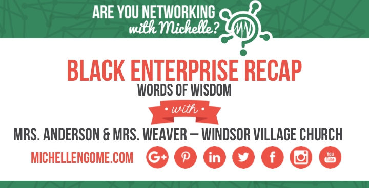 Windsor Village on Networking With Michelle