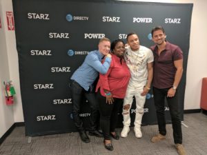 Me with Joseph Sikora, JR Ramirez, Rotimi